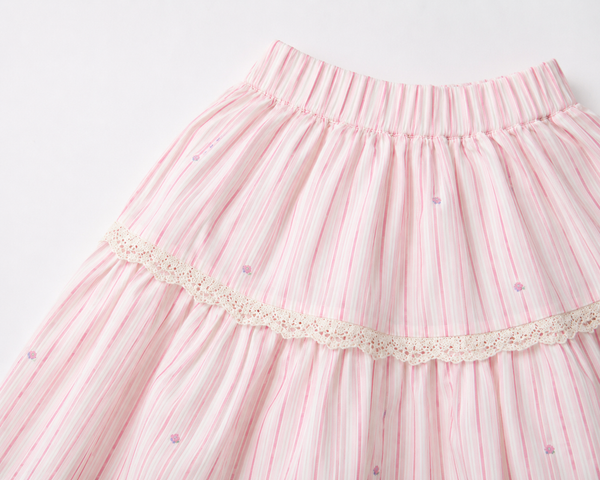 Candy stripes girl skirt
