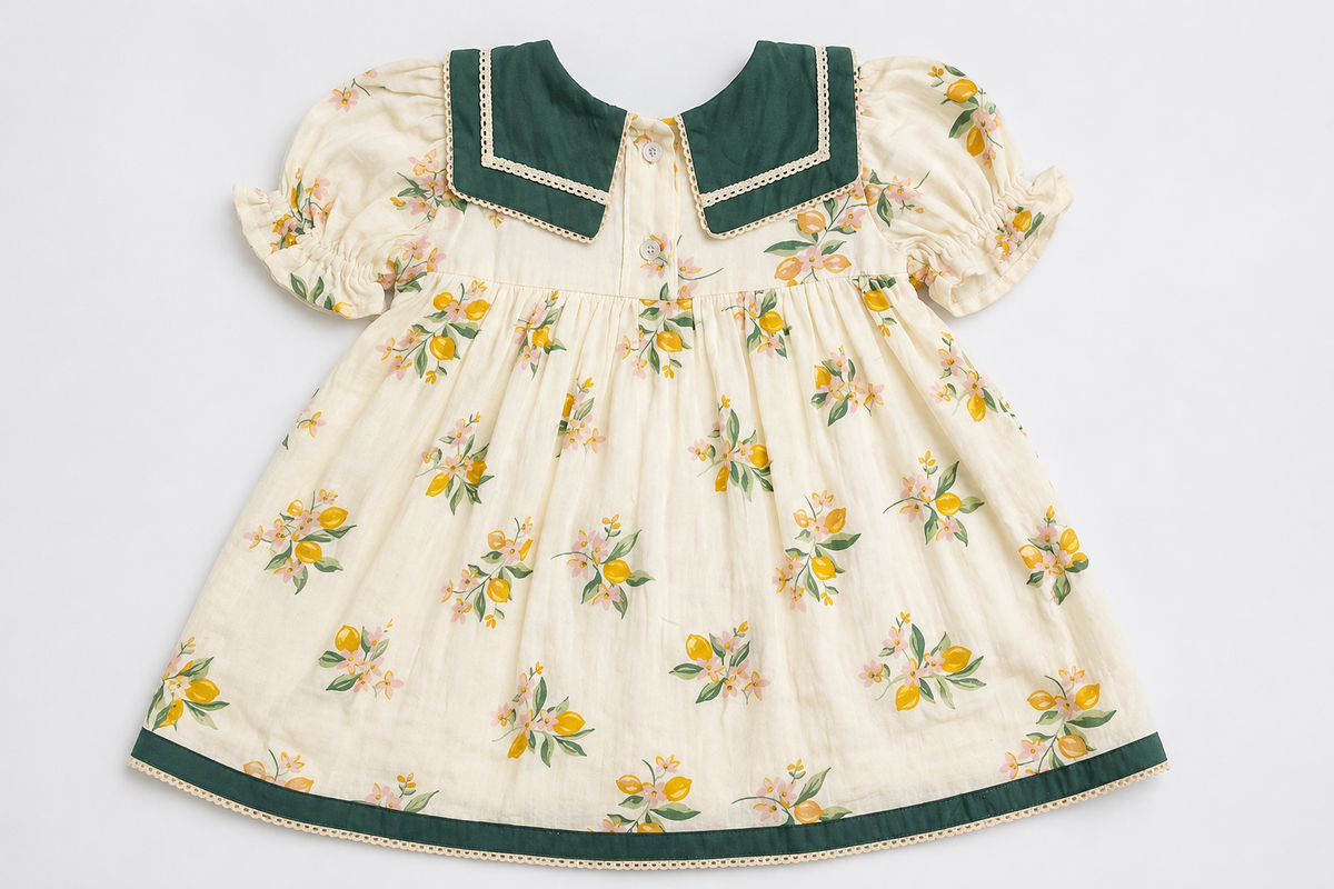 Lemon garden dress